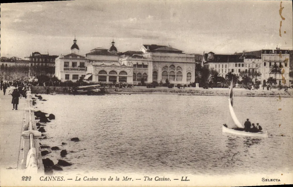 CANNES — Das Casino vom Meer aus gesehen — LL. — SELECTA - Vorderseite