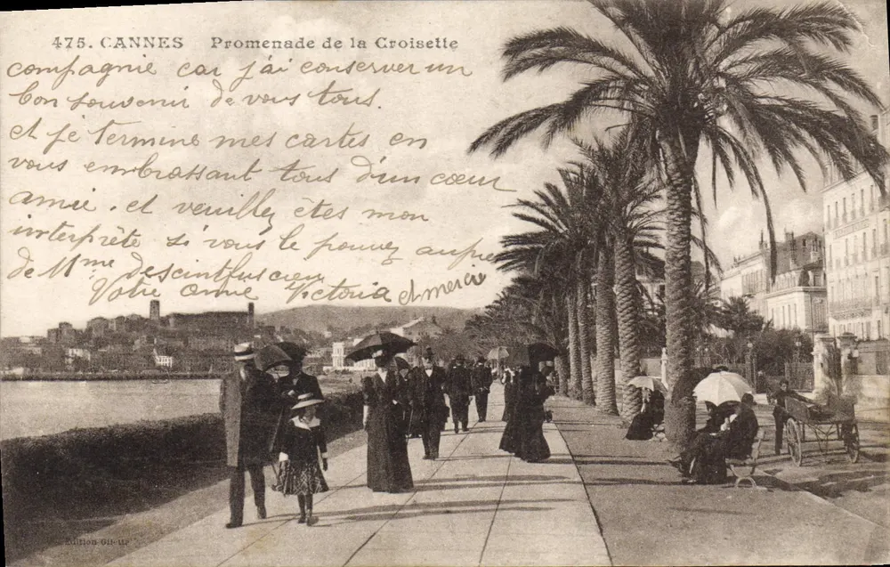 Cannes - Promenade de la Croisette — Edição Gil-Us, n° 475 - Frente