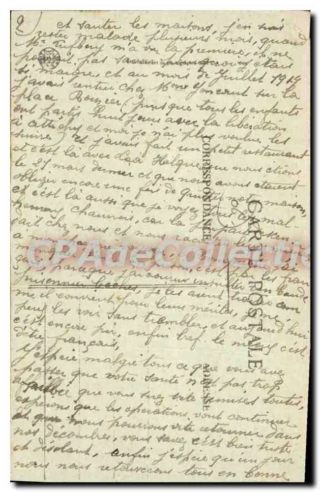 Cannes - Promenade de la Croisette — Edição Gil-Us, n° 475 - Verso