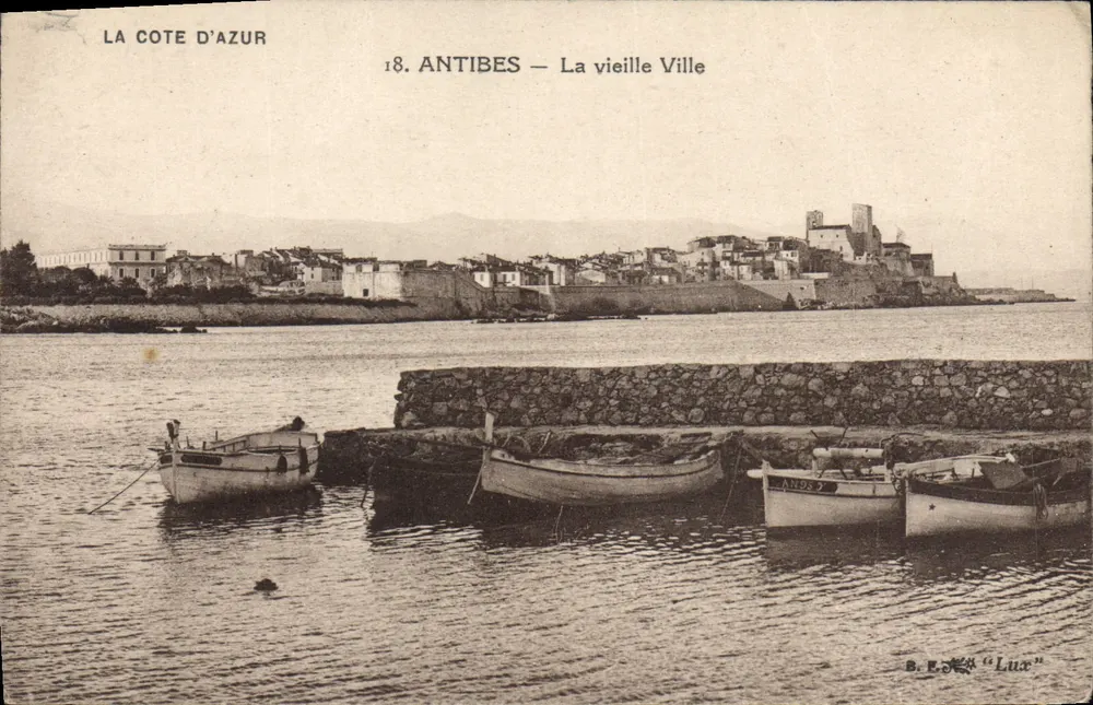 Antibes — Ansicht der Altstadt — B.E. Lux, n°18 - Vorderseite