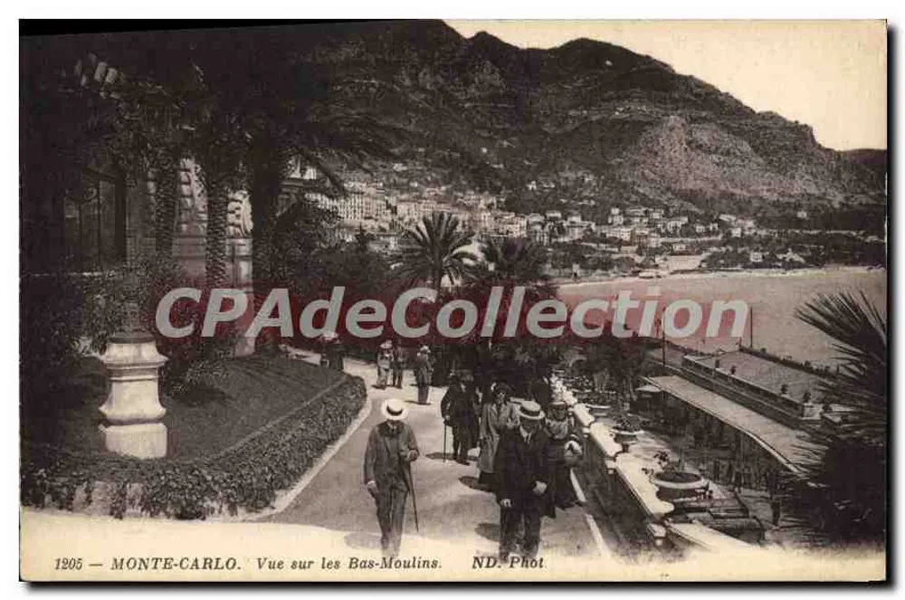 Monte-Carlo — Vista sobre los Bas-Moulins — ND. Fot. - Anverso