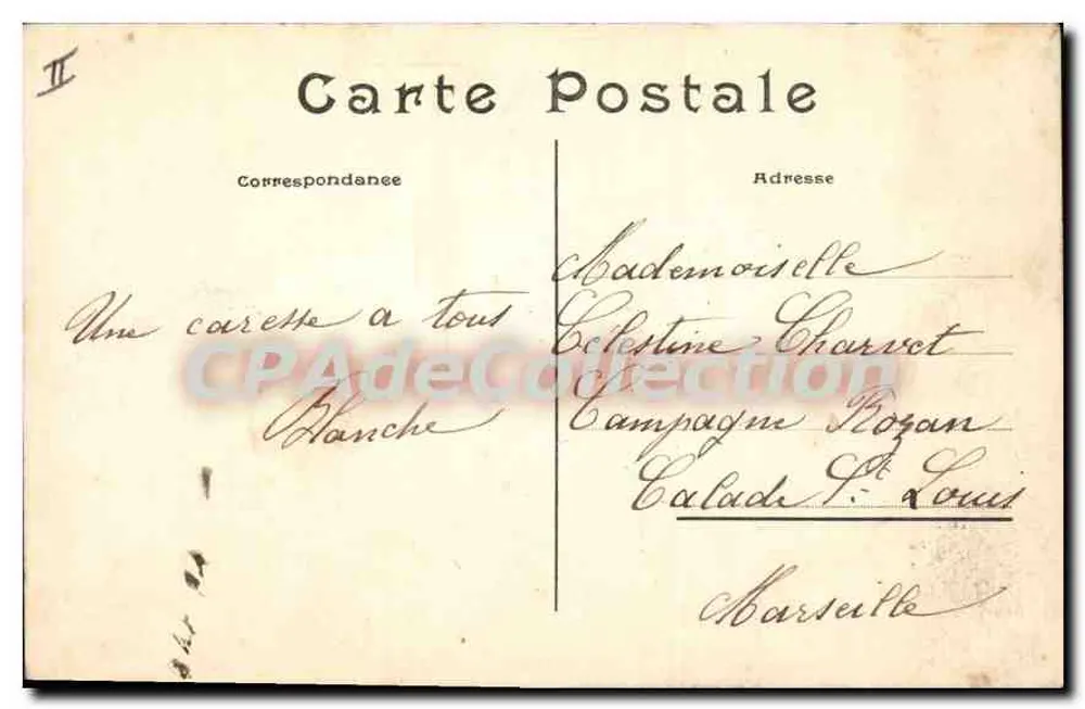 Intérieur du Casino — Scène 'Hampéthée' — (L. Hodebert) — S.R.A. n°2113 - Verso