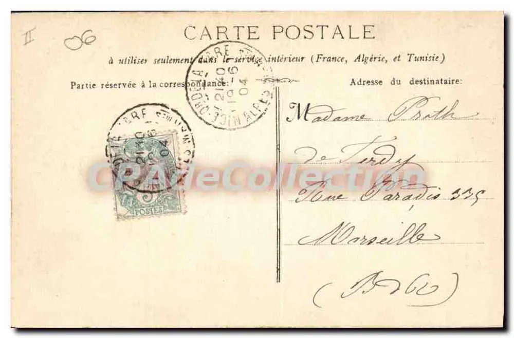 Monte-Carlo - Il Casinò & Giardino — Edizione G. J. fot. Nizza, Serie 8 - Verso