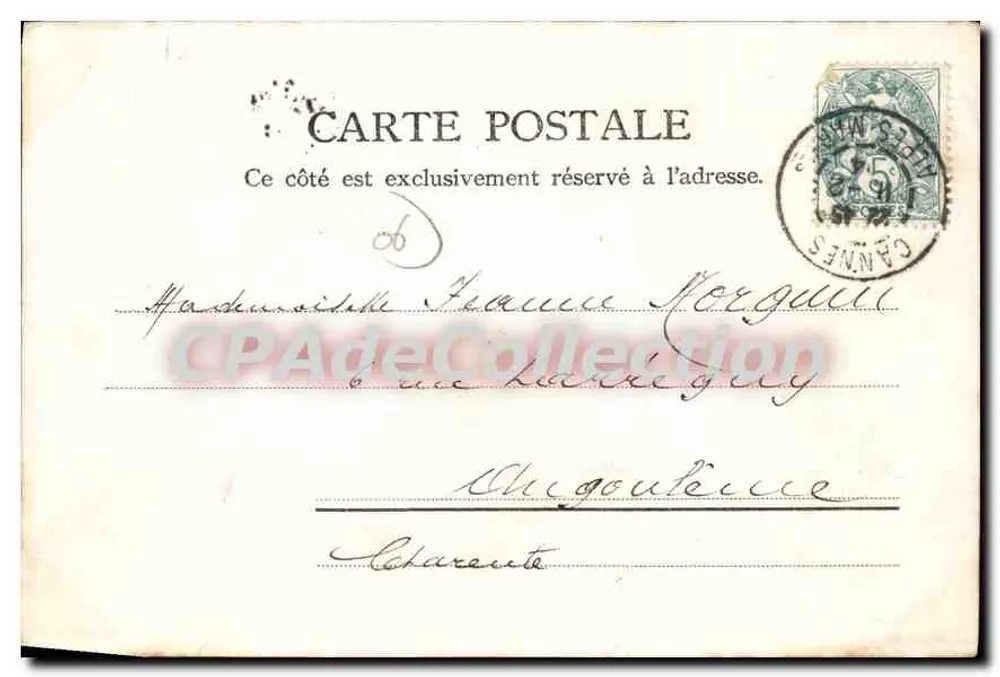 Bd. de la Croisette — Cannes — R.&J.D. 10880 C.15 - Verso