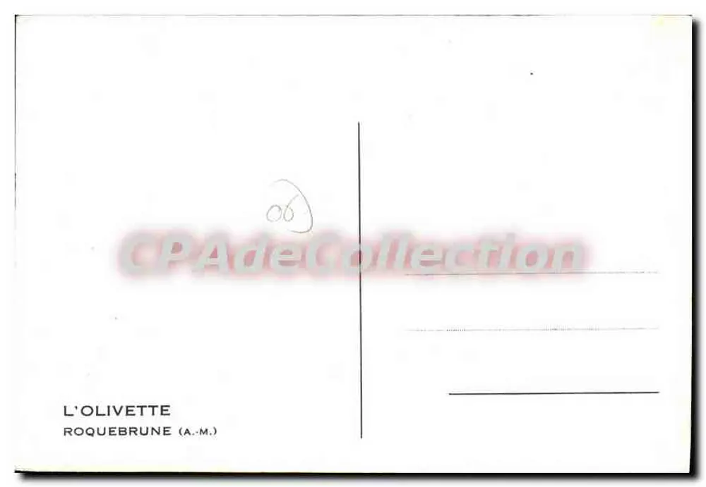 L'Olivette — Roquebrune (A.M.) — editor não identificado - Verso
