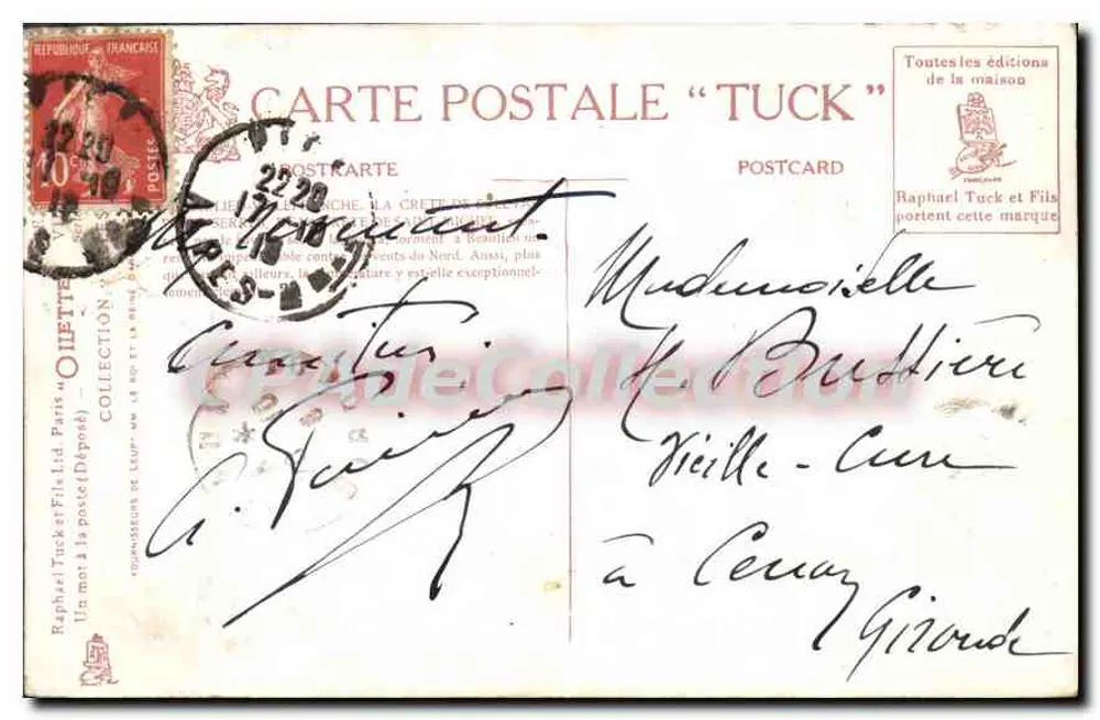Beaulieu – Villefranche — Tuck - Verso