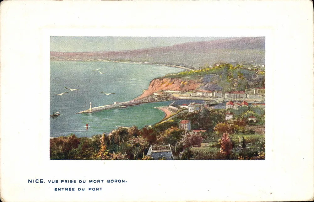 Nice. Aussicht vom Mont Boron. Eingang zum Hafen — Sammlung 'Villes de France' — Tuck & Fils - Vorderseite