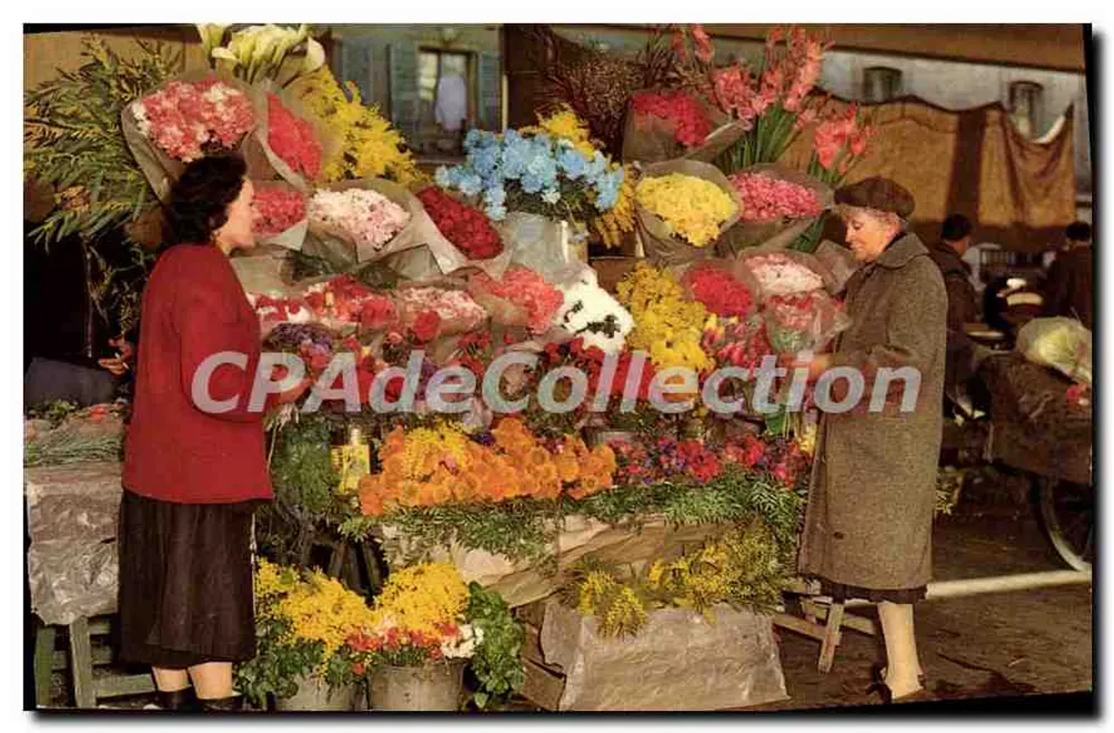 Nice — Mercado de Flores do Cours Soleya — Edições de Arte Montluet - Frente