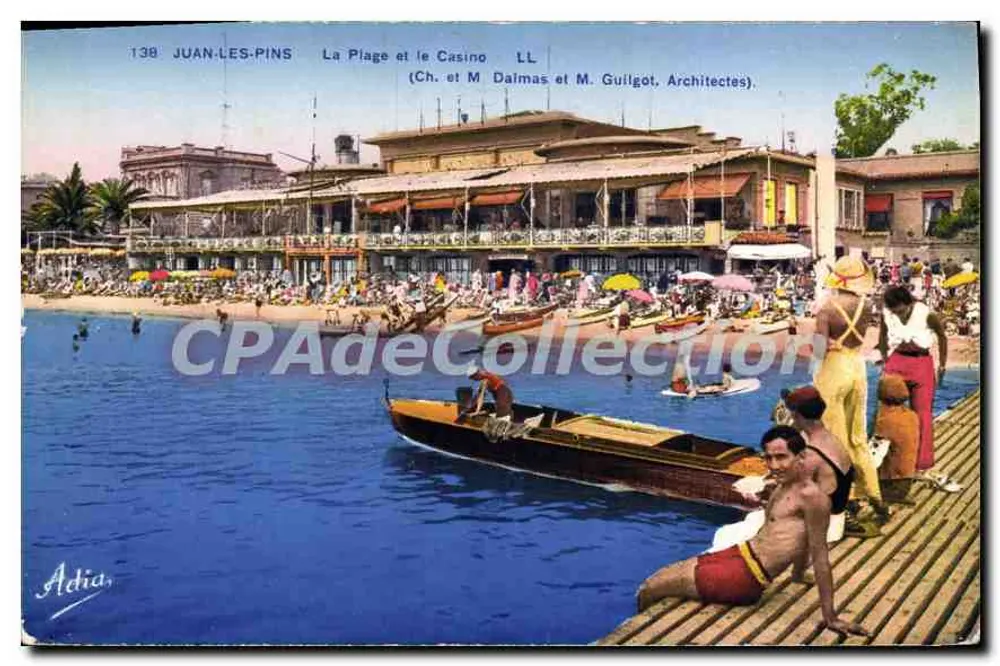 Juan-les-Pins — Die Strand und das Casino — Adia, Nr. 138 - Vorderseite