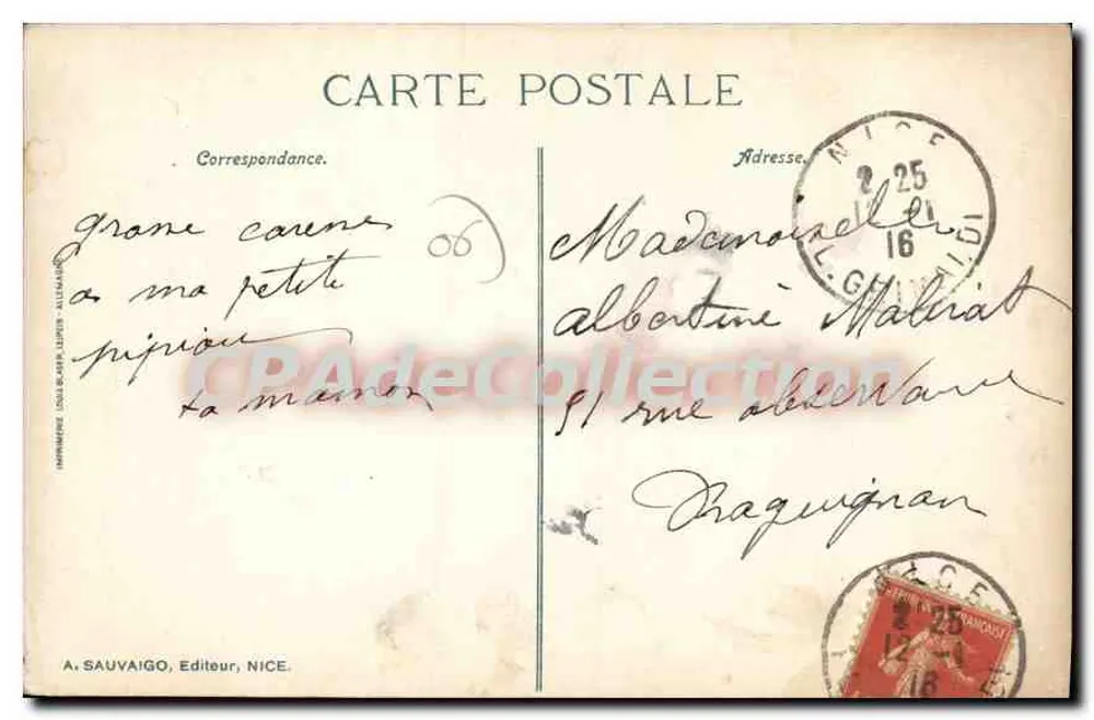 Bonquière da Côte d'Azur — N.D. Fot. — n° 577 - Verso