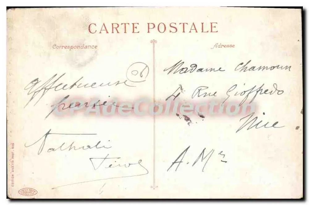 CANNES - Boulevard de la Croisette — Edição Béatta, n°109 - Verso