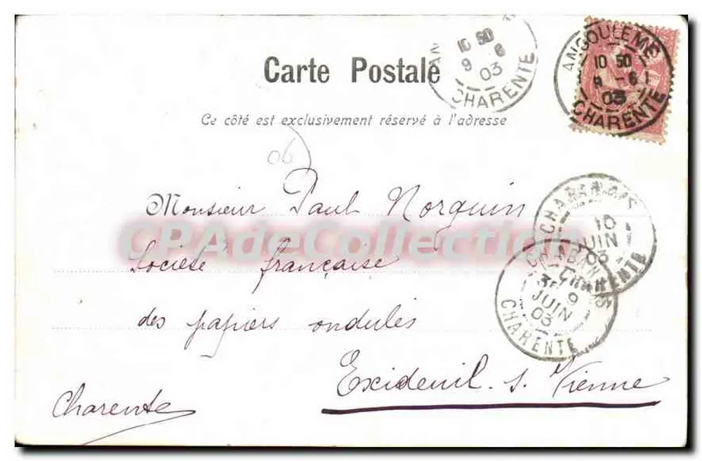 Villefranche-sur-Mer — widok z lotnictwa portu z łodziami — L. Gras, Nice - Rewers