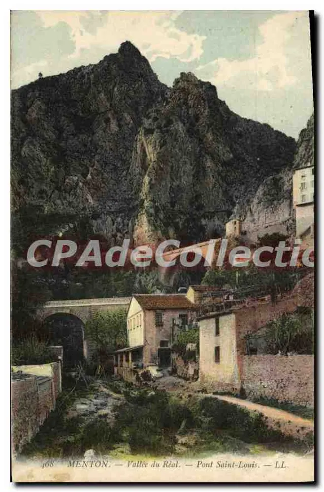 Menton — Vale do Réal — Ponte de São Luís — L.L. — n°468 - Frente