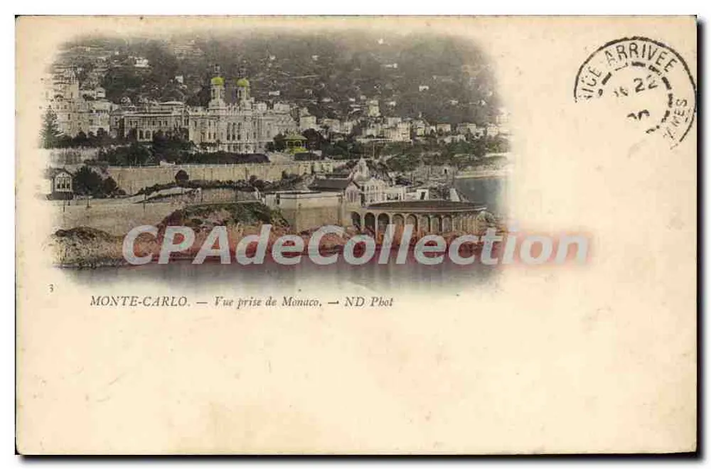 Monte-Carlo — Widok z Monako — ND Phot - Awers