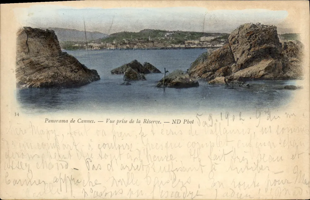 Panorama von Cannes — Ansicht vom Reserve — ND Phot - Vorderseite