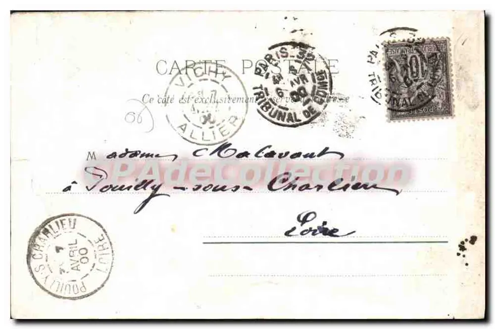 Das Casino und die neuen Gärten — Nice — Kuranli Photos, Paris, Importiert Nr. 3870 - Rückseite