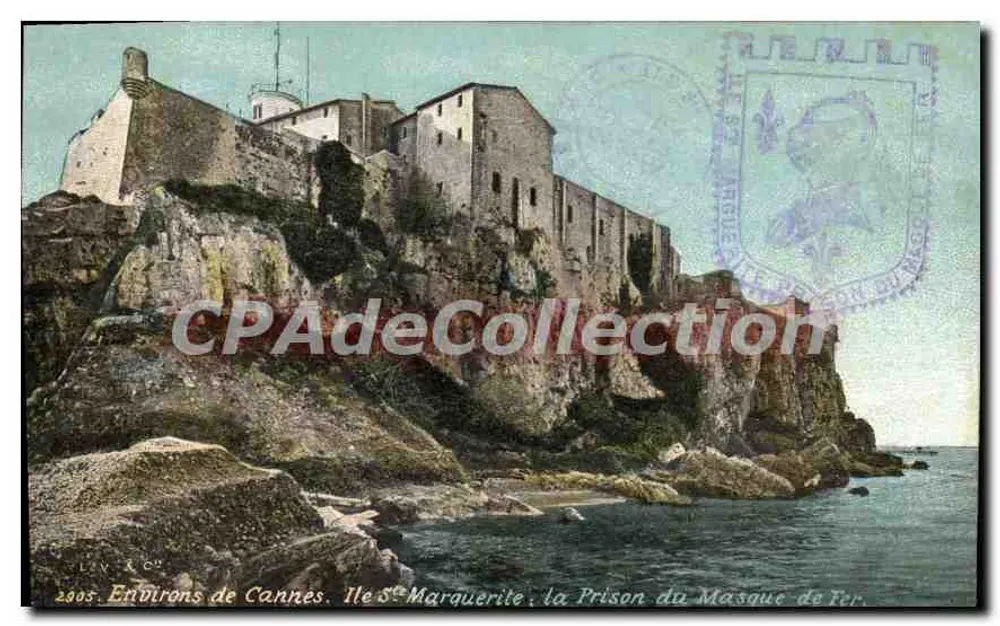 Umgebung von Cannes. Ile St-Marguerite: Das Gefängnis des Eisenmasken — Lév. & Cie, n° 2003 - Vorderseite