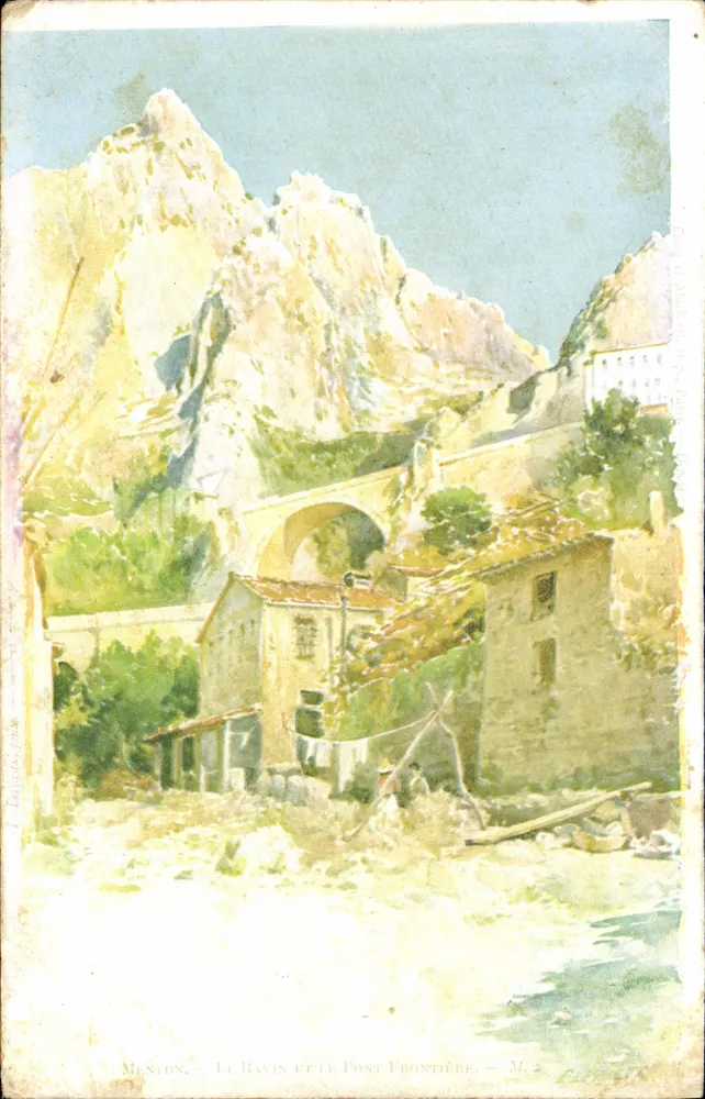 Menton — O Ravin e o Ponte Fronteira — M. 2 - Frente
