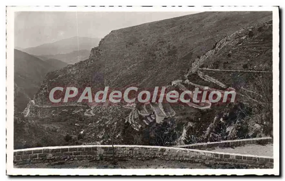 Rodovia do Col de BRAUS — descida para Nice — Edição La Cigogne, rua Grimaldi, Mônaco - Frente