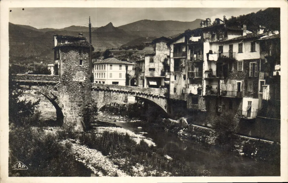 Sospel - Der alte Brücke und die Bévéra — C.A. P. Strasbourg - Vorderseite