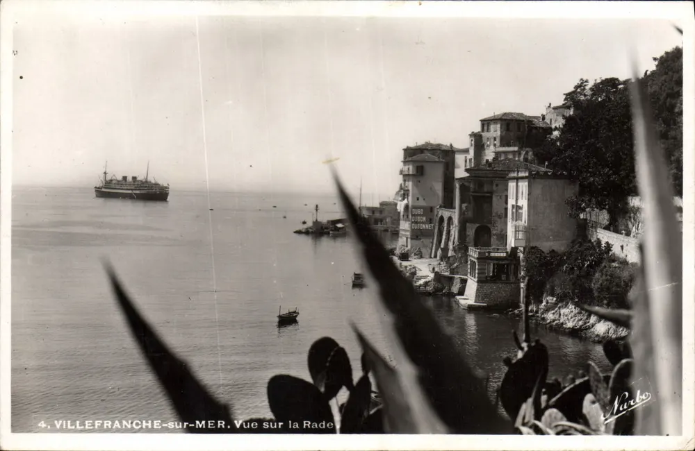 Villefranche-sur-Mer — Blick auf den Hafen — Verlag Marbo, Nr. 4 - Vorderseite