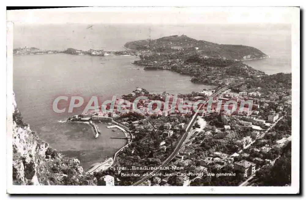 Beaulieu-sur-Mer und Saint-Jean-Cap-Ferrat — Allgemeiner Blick — Edition La Cigogne - Vorderseite