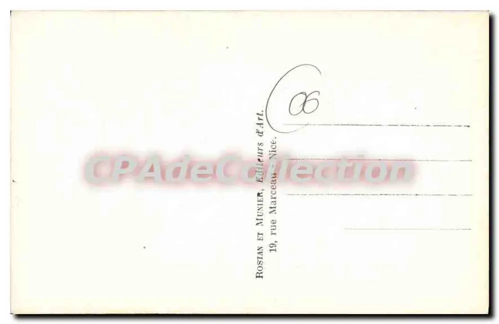 Monte-Carlo — Das Casino — Rostan et Munier, Künstlerverlag, Nice - Rückseite