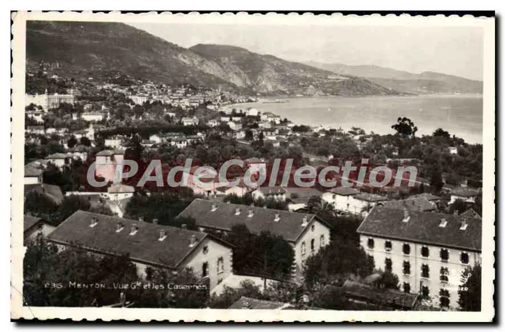 Menton - Vista G. e os Casememen — Edição D'Art Ménin, n° 236 - Frente