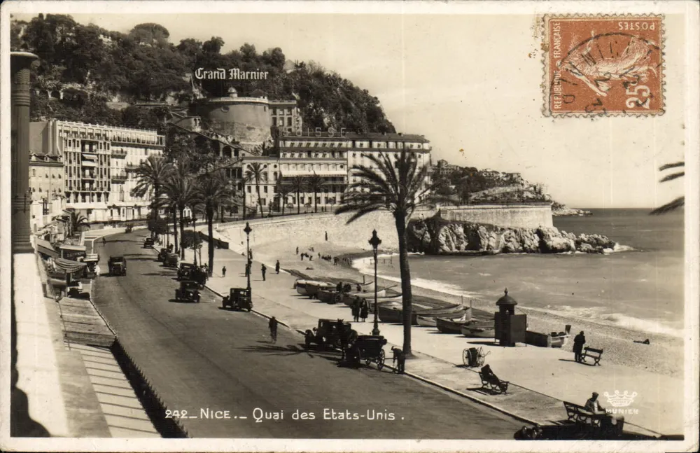 Nice — Quai dos Estados Unidos — Editor MUNIER n°292 - Frente