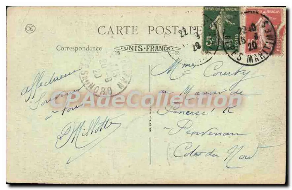 Aproximadamente de NICE — Vista do Cap Ferrat — S. F. « Lux » - Verso