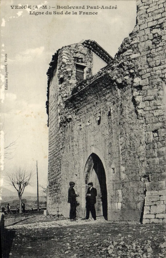 Vence (A.-M.) — Boulevard Paul-André — Linie des Südens Frankreichs — Ausgabe Vence Raynard - Vorderseite
