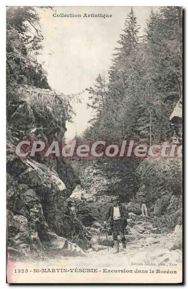 St-Martin-Vésubie — Excursão no Boréon — Edição Giletta, fot., Nice - Frente