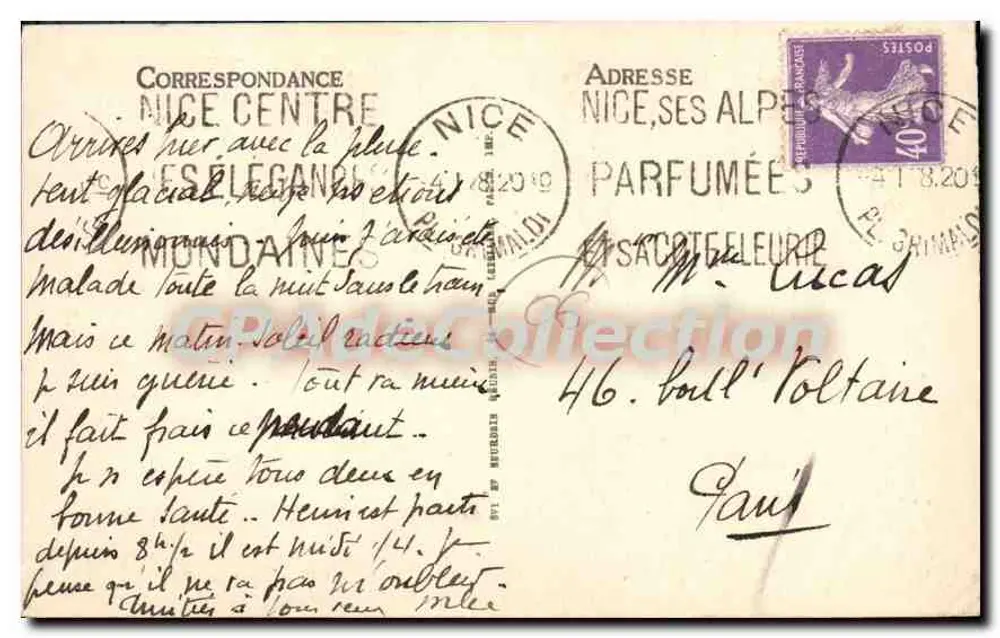 Oud Nice — La Rue du Malonat — ND Phot. - Achterkant