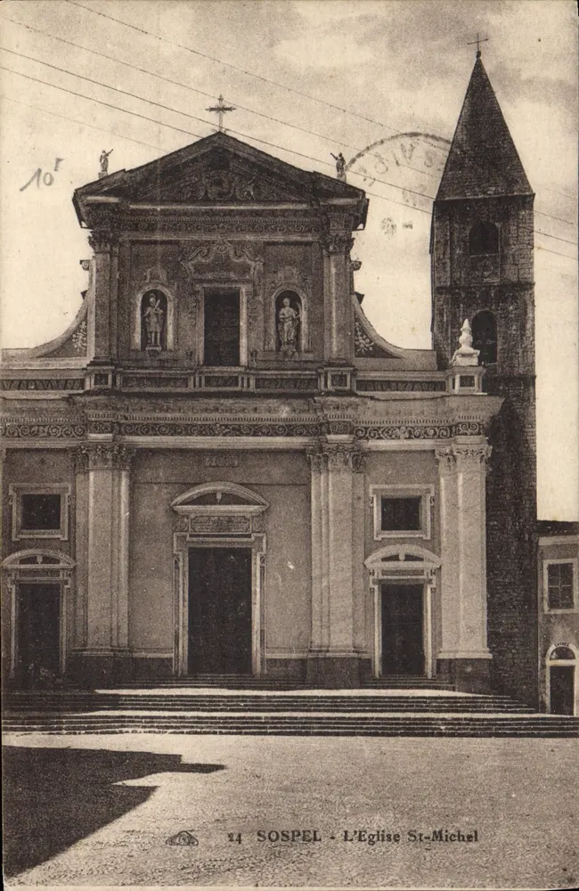 Sospel - A Igreja de São Miguel — editor desconhecido, n° 54 - Frente
