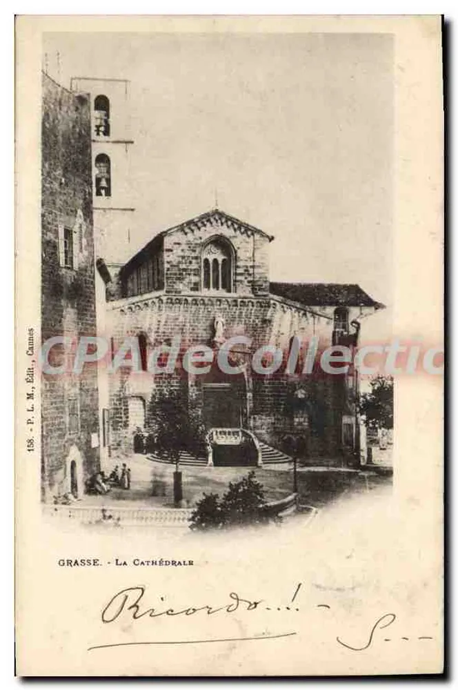 Grasse - A Catedral — P. L. M., Cannes, n° 1588 - Frente