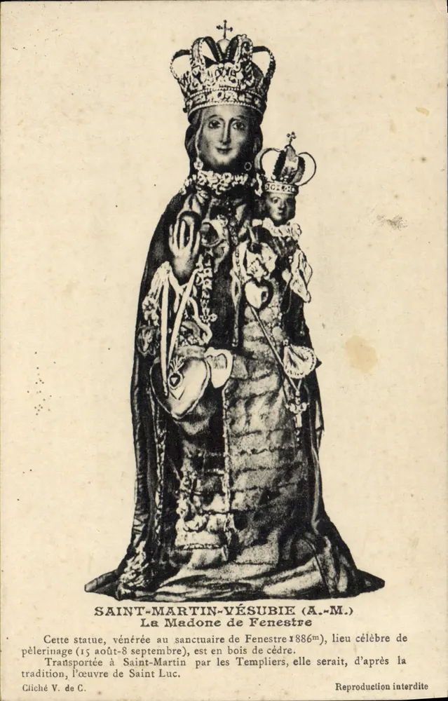 Saint-Martin-Vésubie (A.-M.) — Ansicht der Madonna von Fenestre — Gliché V. de C. - Vorderseite