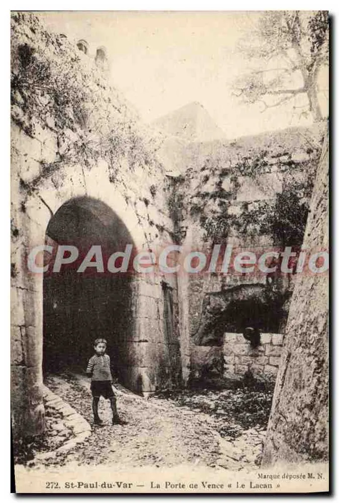St-Paul-du-Var — Die Pforte von Vence « Le Lacan » — Markenrecht M. N. - Vorderseite