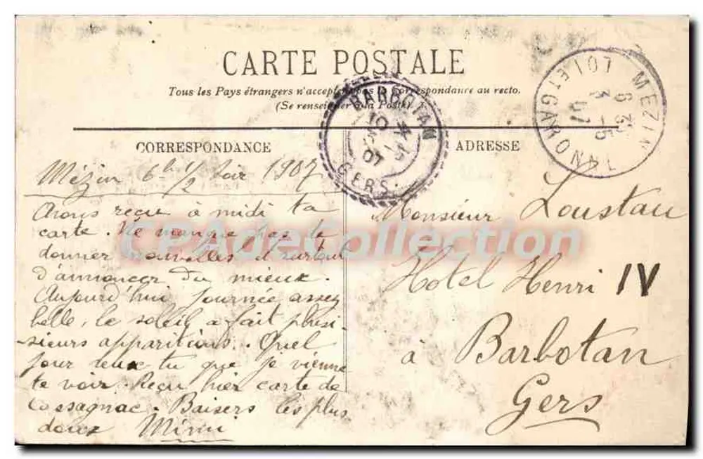 MONTE-CARLO — A Subida do Palácio — LL. — n° 1032 - Verso