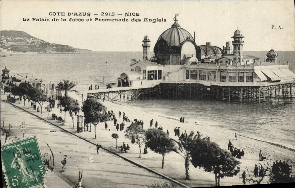 Côte d'Azur — 2915 — Nice — Das Palais der Mole und Promenade des Anglais — P.A. - Vorderseite