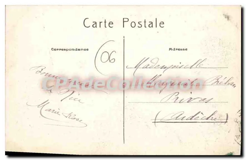 Côte d'Azur — 2915 — Nice — Das Palais der Mole und Promenade des Anglais — P.A. - Rückseite