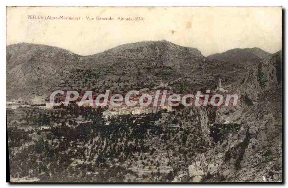 Peille (Alpes-Maritimes) — Allgemeiner Blick — Höhe (630) - Vorderseite