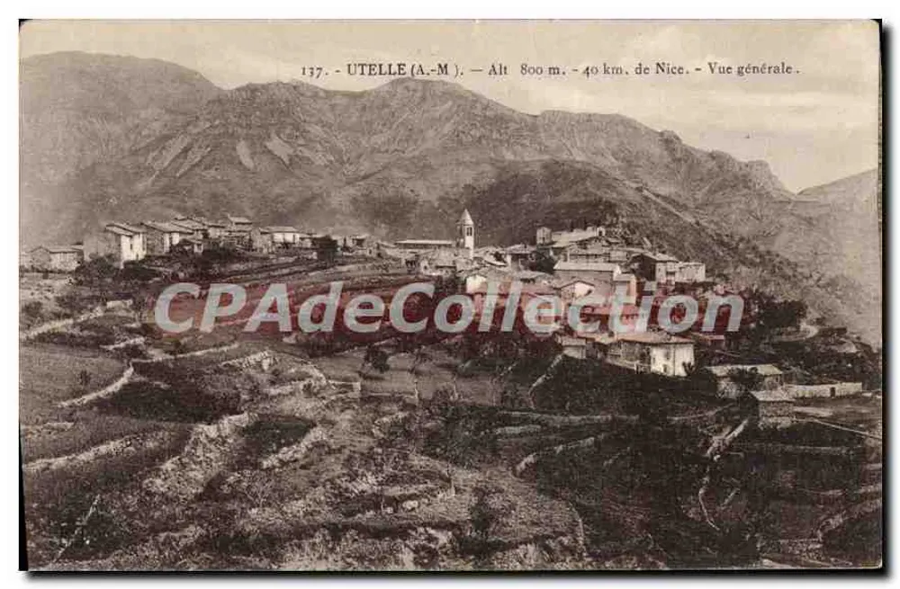 Utelles (A.-M.) — Vista geral — Edição E.d. Michalis, Utelle - Frente