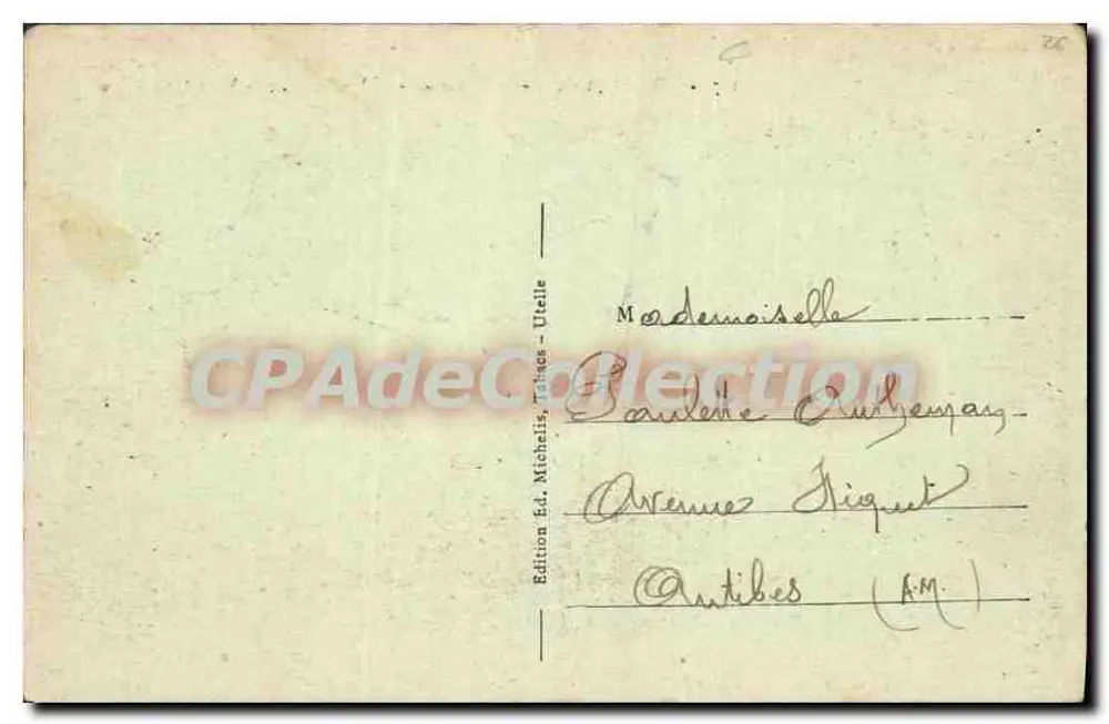 Utelles (A.-M.) — Vista geral — Edição E.d. Michalis, Utelle - Verso