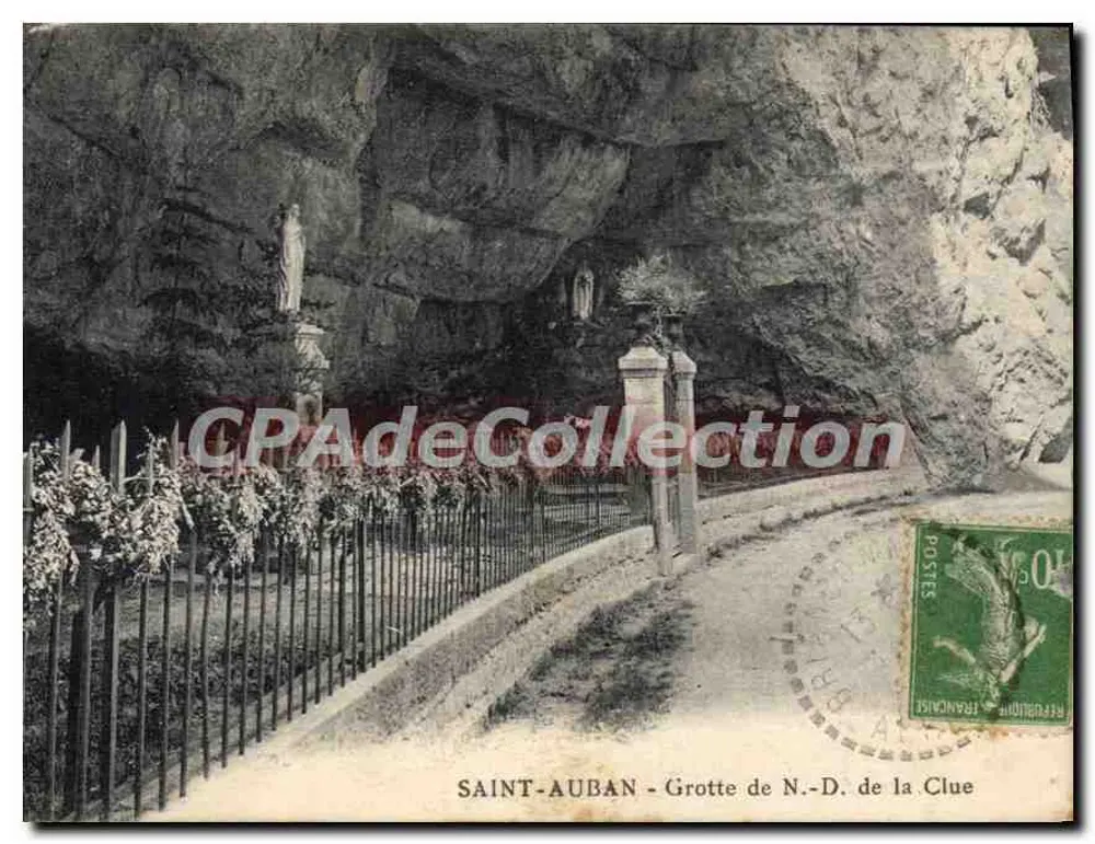 Saint-Auban - Grotte de N.-D. de la Clue — Unbekannter Verlag, Seriennummer nicht sichtbar - Vorderseite