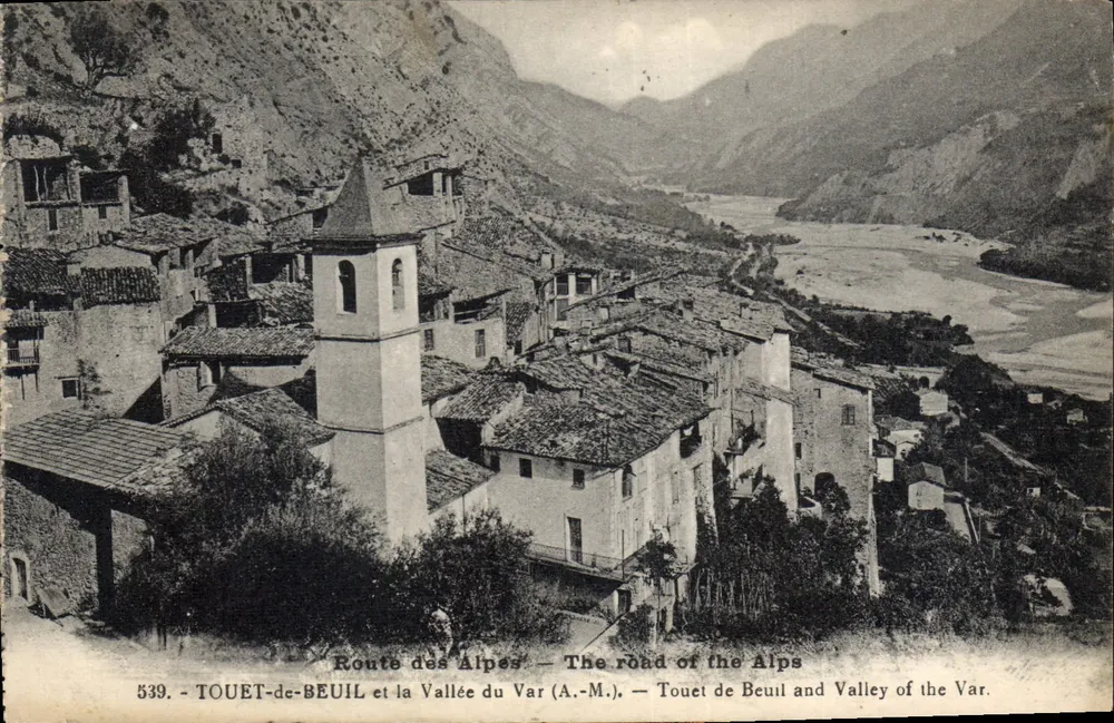 Touet-de-Beuil und das Tal des Var — Route des Alpes — Verlag Richaud, n° 539 - Vorderseite