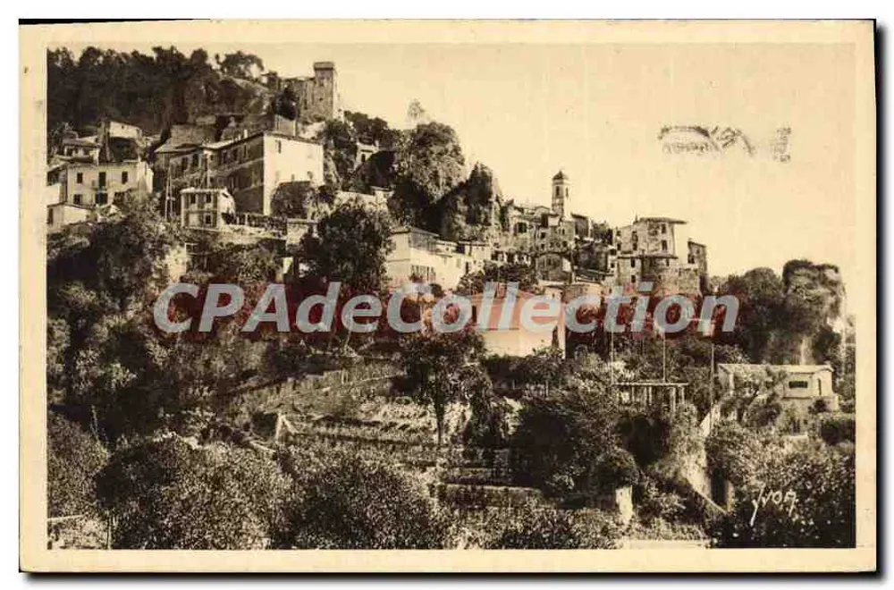 Roquebrune (Alpes-Maritimes) — Allgemeiner Blick auf das Dorf — Les Éditions d'Art 'MEN' n°230 - Vorderseite