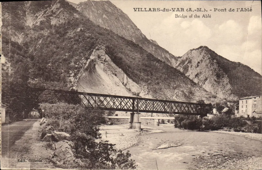 Villars-du-Var (A.M.) - Ponte da Ablé — Edit. Gilletta - Frente