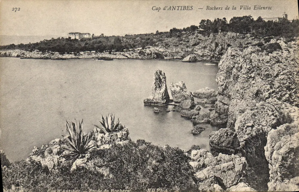 Cap d'Antibes — Rochos da Villa Eilenroc — ND Phot, n°272 - Frente