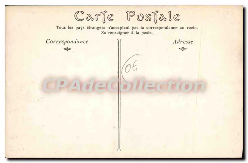 Cap d'Antibes — Rochos da Villa Eilenroc — ND Phot, n°272 - Verso