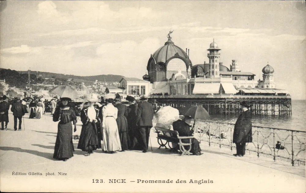 NICE — Promenade des Anglais — Edição Giletta fot. Nice n°123 - Frente